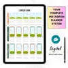 Product image of an Instagram Digital Planner with editable Canva templates for planning posts, reels, and stories.