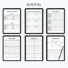 Product image of a travel planner with pages for itinerary planning, packing lists, budget tracking, and destination notes.