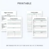 Product image of a travel planner with pages for itinerary planning, packing lists, budget tracking, and destination notes.