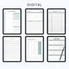 Product image of an ADHD planner with structured pages for task management, routines, focus tracking, and brain dumps.