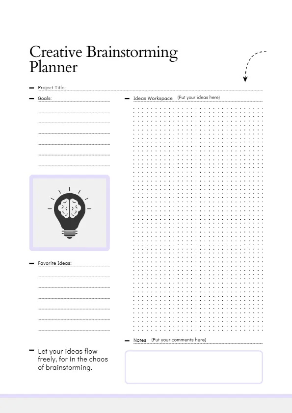 brainstorm-2 brainstorm planner printable