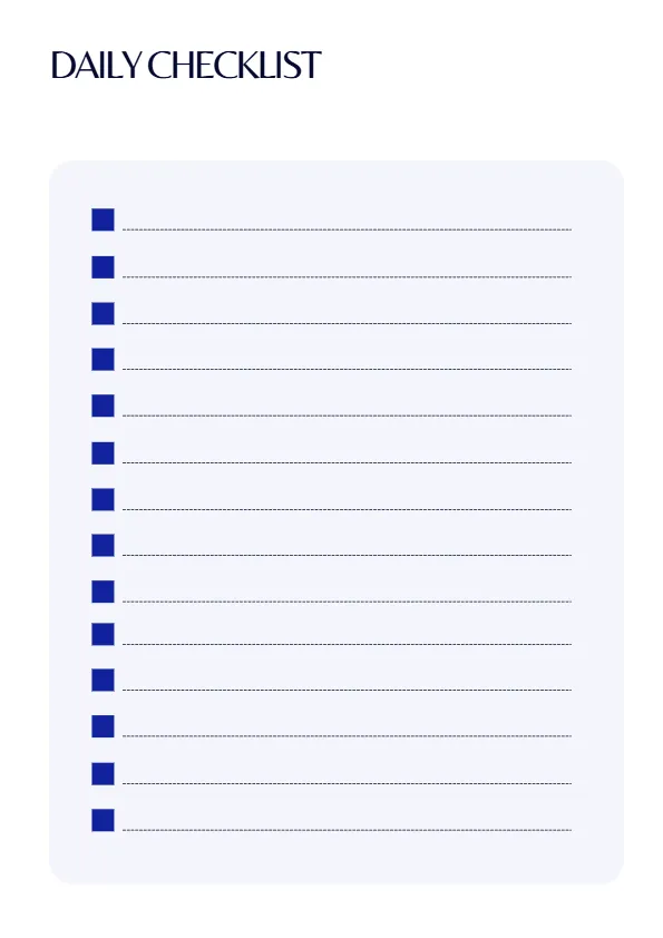 daily-checklist-2 daily task checklist printable