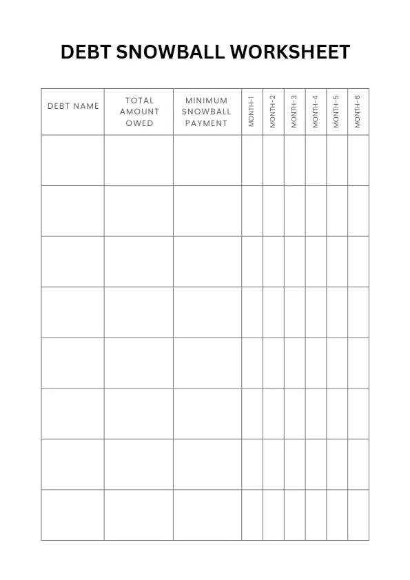 debt-snowball-sheet debt snowball worksheet