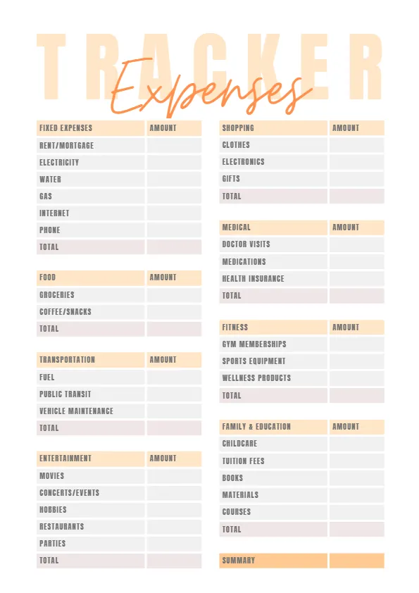 expense-tracker-2 expenses tracker printable