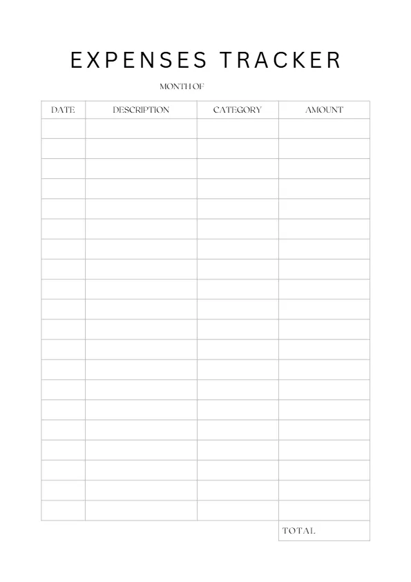 expenses-tracker-2 expenses tracker printable