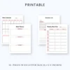 Product image of a meal planner with pages for weekly menus, grocery lists, and nutrition tracking.