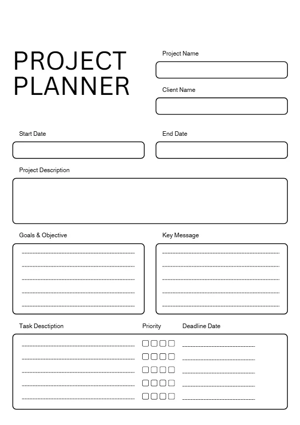 project-planner-1 project planner printable