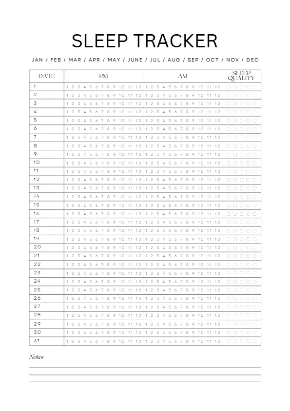sleep-tracker-2 sleep tracker printable