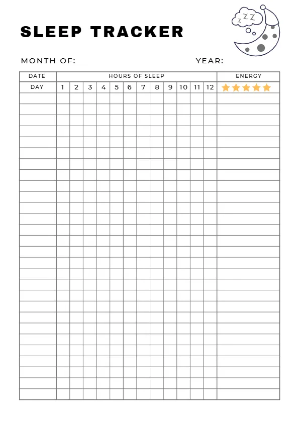 sleep-tracker-4 sleep tracker printable