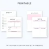 Product image of a vision board planner with pages for goal visualization, inspiration collages, and intention setting.