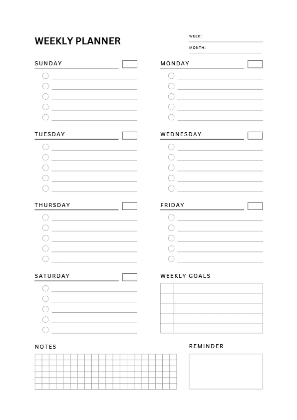 weekly-planner-printable-2 weekly planner printable