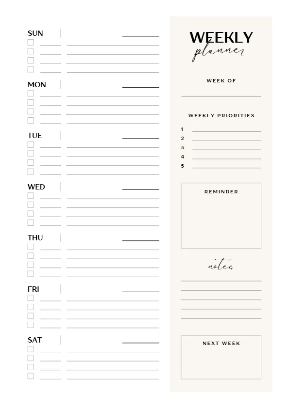weekly-planner-printable-3 weekly planner printable